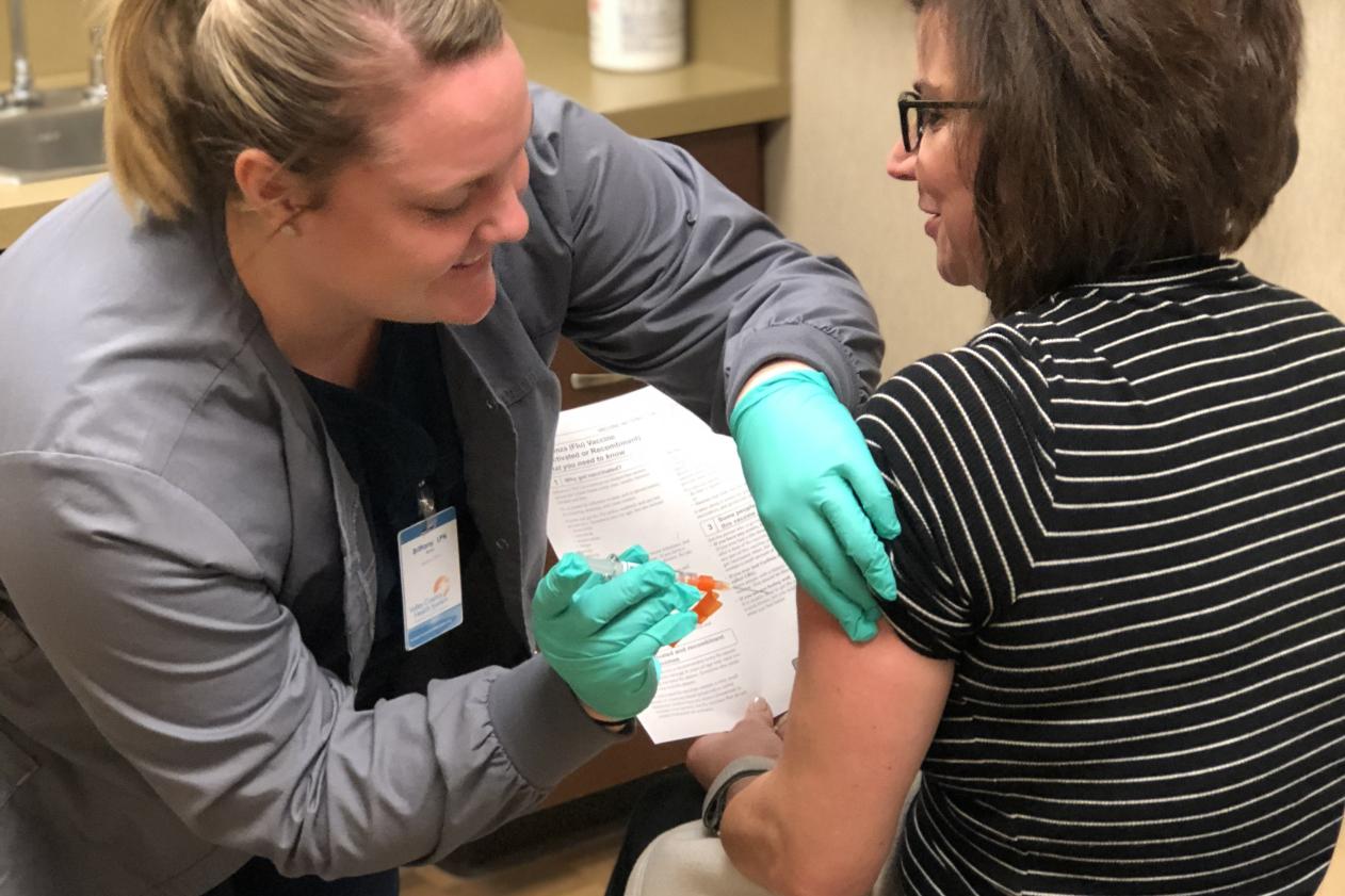Photo of VCHS Employees Immunized to Prevent Spreading Flu
