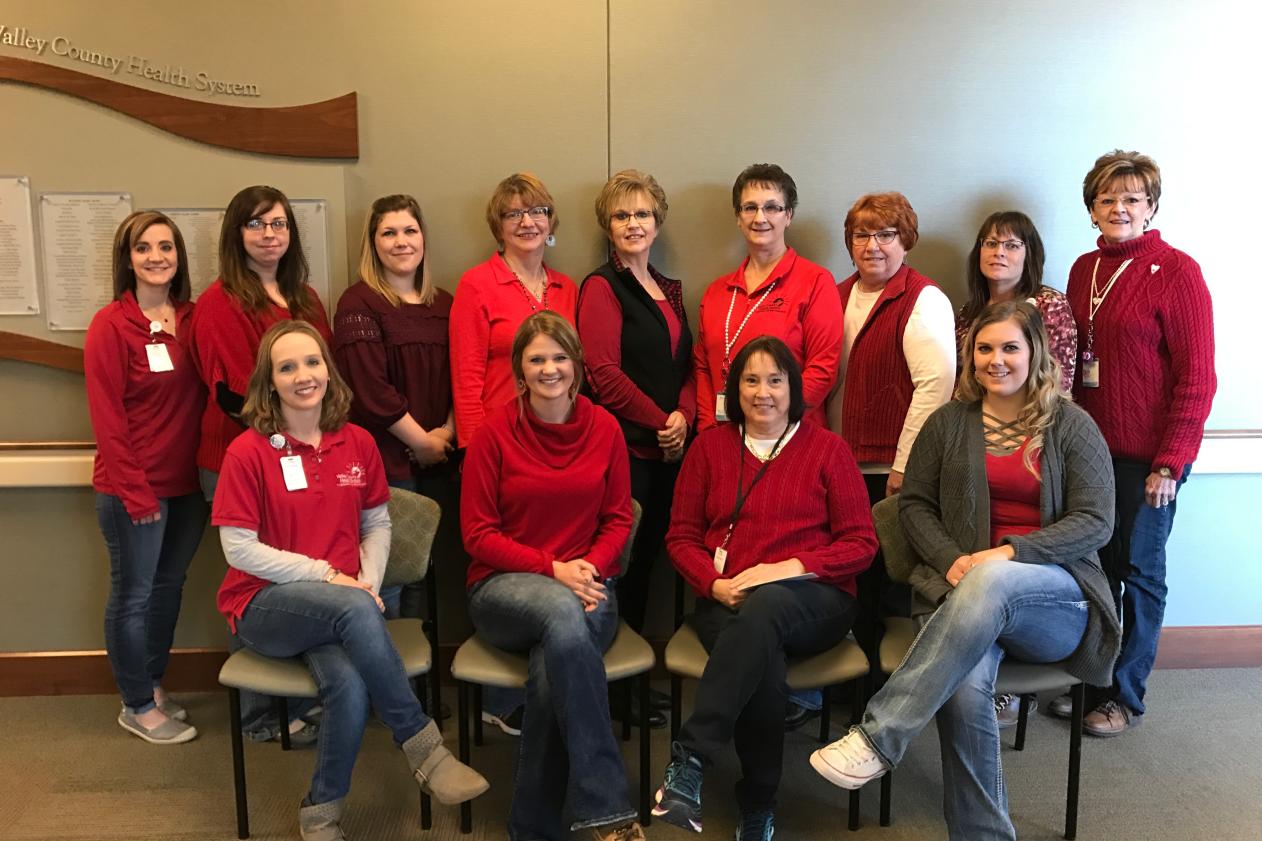 Photo of Valley County Health System Employees Take Part in National Wear Red Day