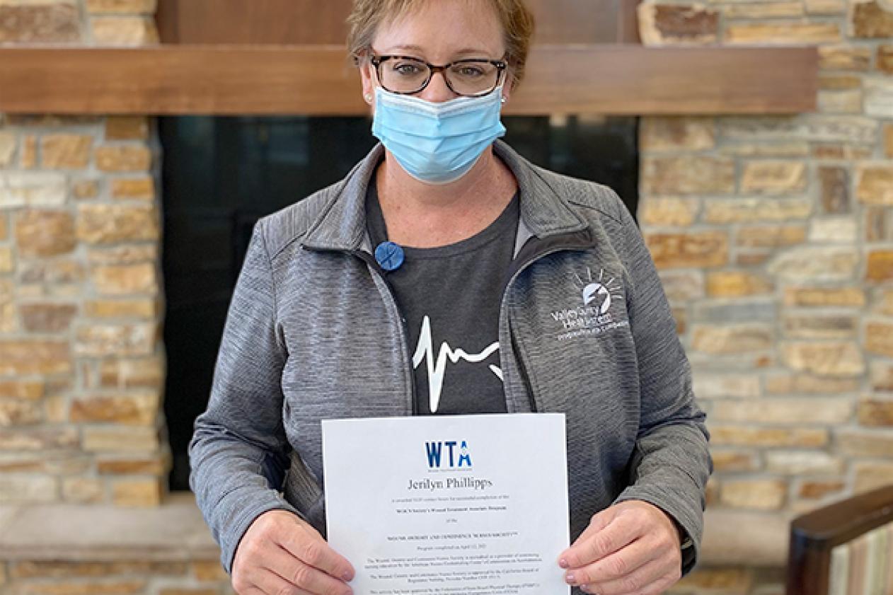 Photo of Phillipps Completes Wound Treatment Associate Program