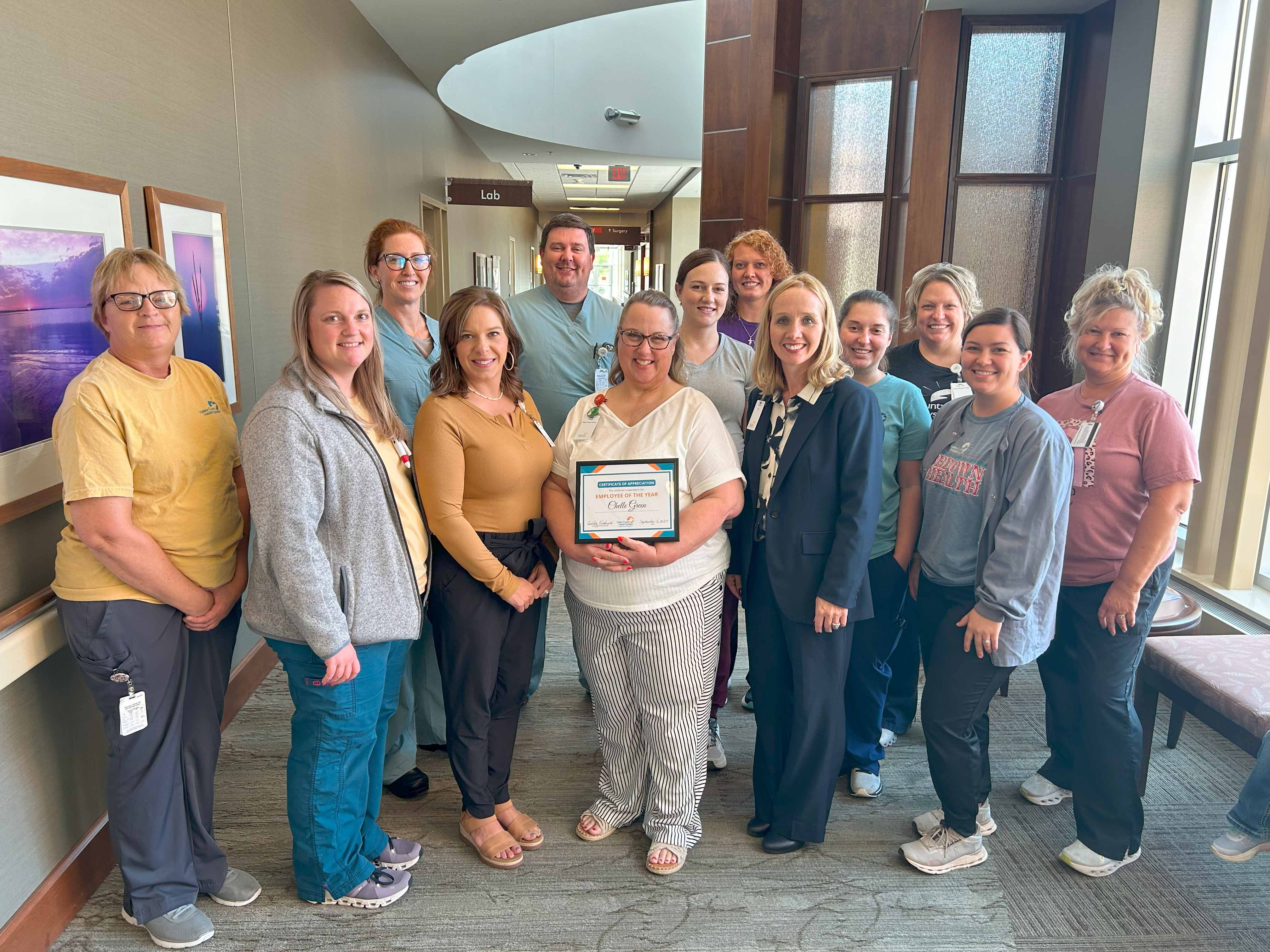 Accessnebraska Green named VCHS Employee of the Year - Valley County Health System